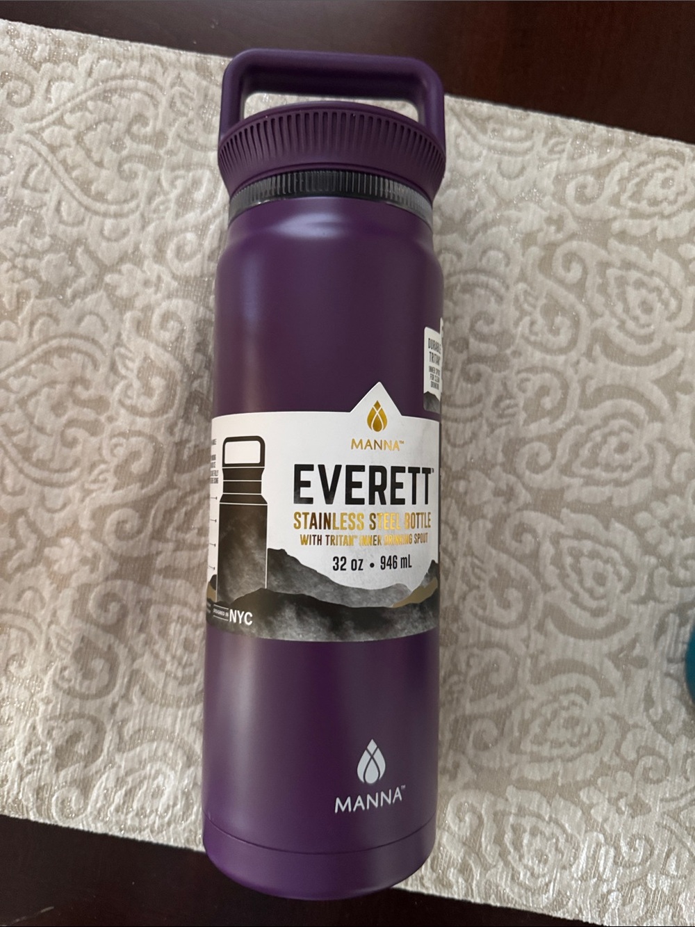 Anna Everett Stainless Steel Bottle - Deep Purple